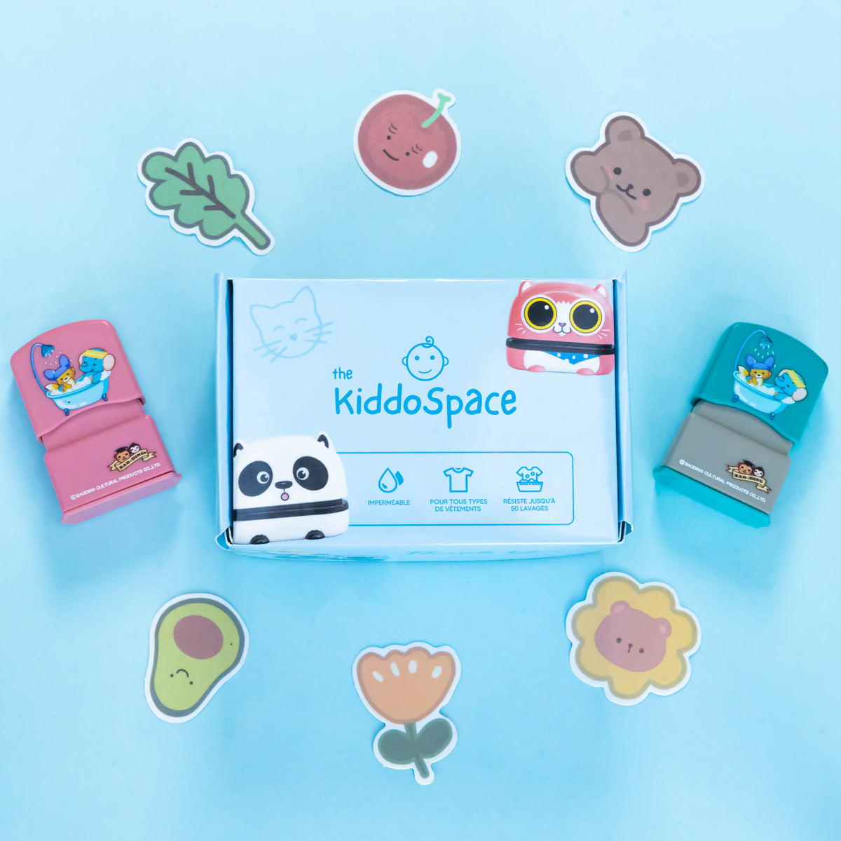 KiddoTampon™ - Kit complet de tamponnage avec encre blanche + noire –  TheKiddoSpace FR