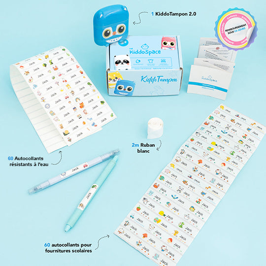 KiddoTampon 2.0 – Kit d’étiquetage complet