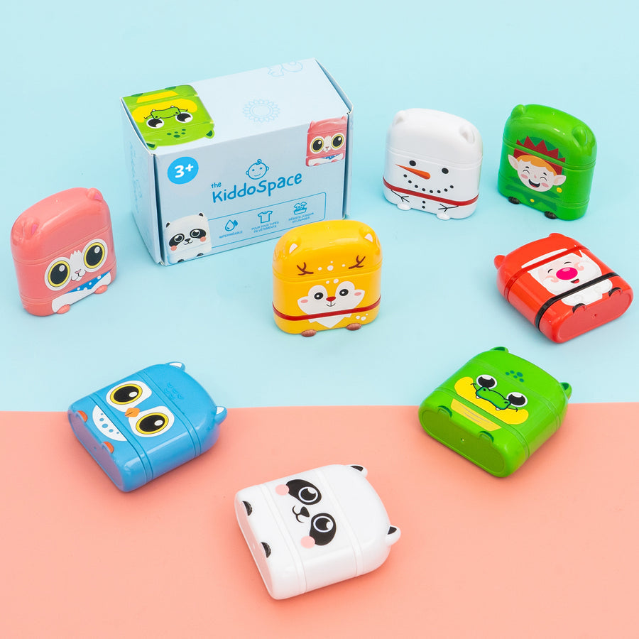 KiddoTampon™  - Tampon Personnalisé avec Nom (Édition de Noël 2025)