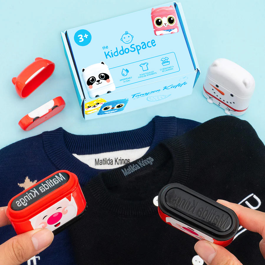 KiddoTampon™  - Tampon Personnalisé avec Nom (Édition de Noël 2025)