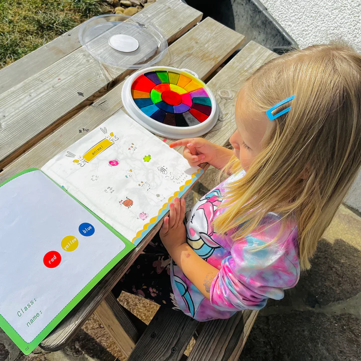 Kit Peinture au Doigt Jouets de Dessin de Doigt Peinture Lavables pour  Enfants avec Album Photo Kit Peinture Enfant (13 Couleur)