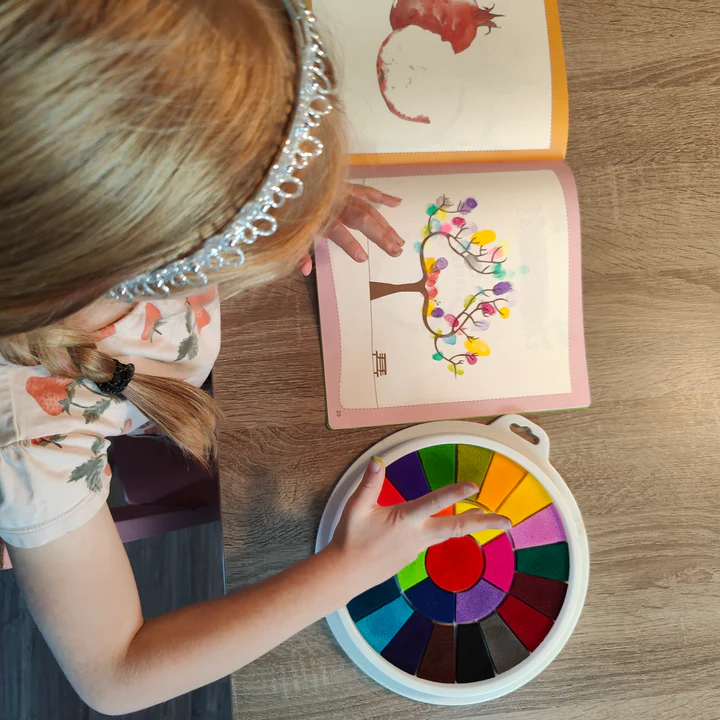 Kit Peinture au Doigt Jouets de Dessin de Doigt Peinture Lavables pour  Enfants avec Album Photo Kit Peinture Enfant (13 Couleur)