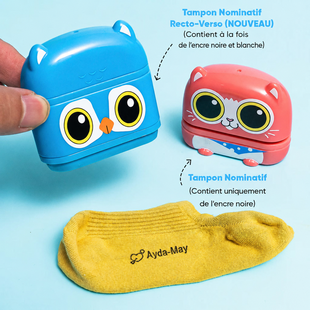 KiddoTampon™ - Tampon nominatif personnalisé – TheKiddoSpace FR
