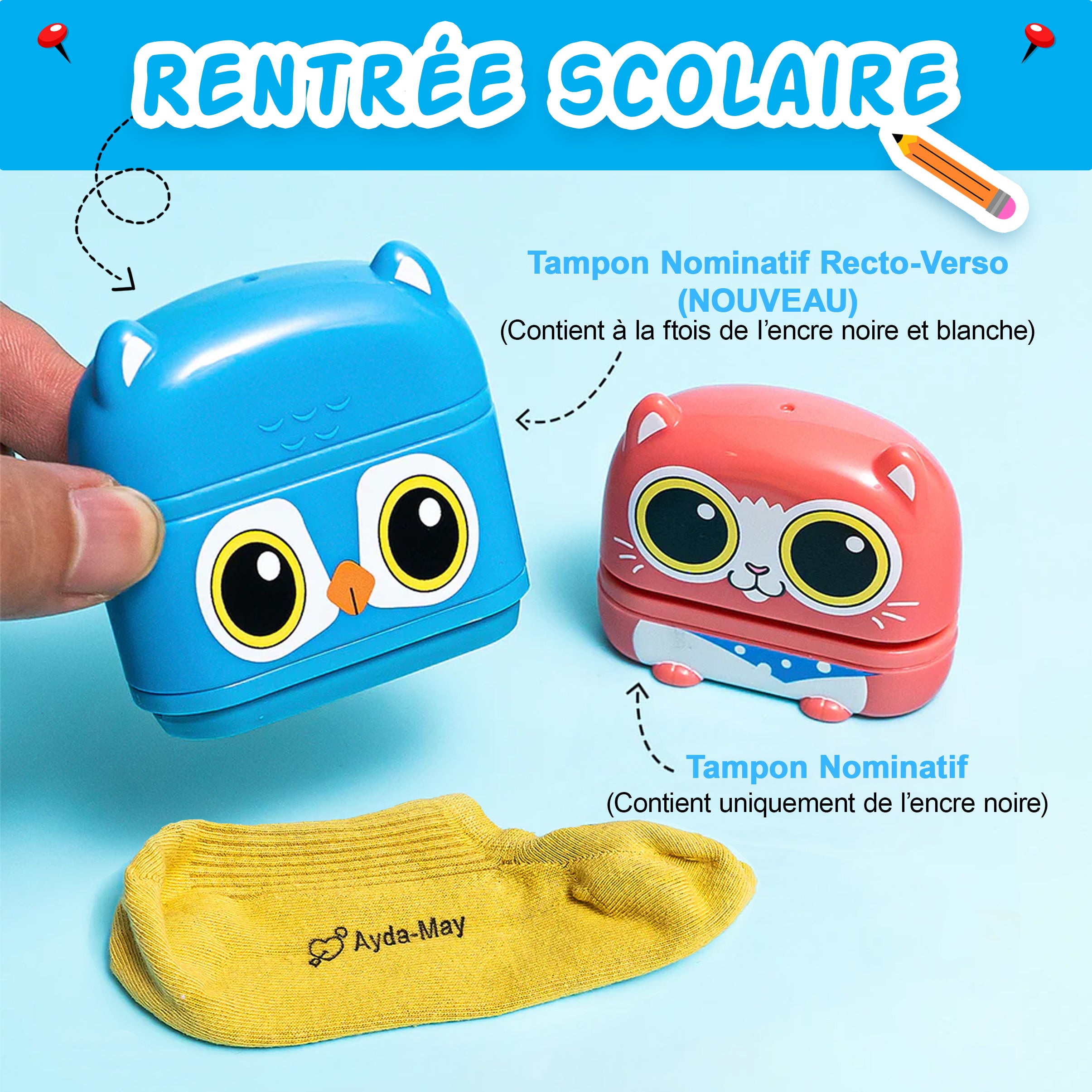 KiddoTampon - Tampon nominatif personnalisé