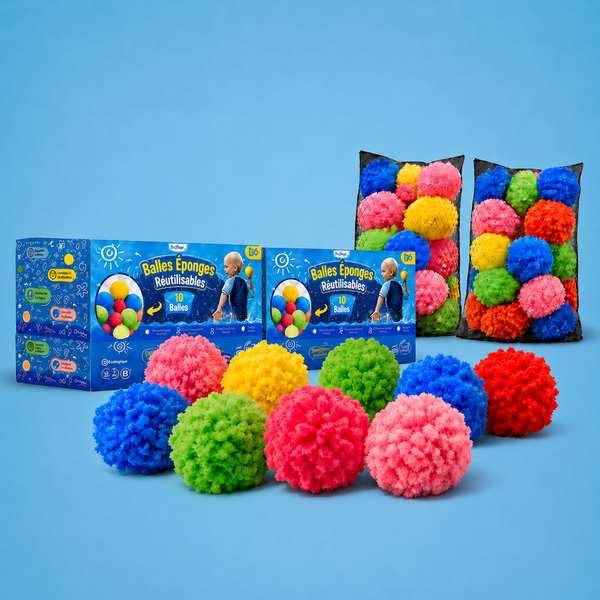 Kiddospace Boules Éponge d'Eau Réutilisables, Boules Éponge d'Eau Améliorées, Boules d'Eau Éponge Douces et Sûres, Ballons d'Eau Recharge Instantanée Sans Nettoyage pour Piscine, Plage, Cour Arrière