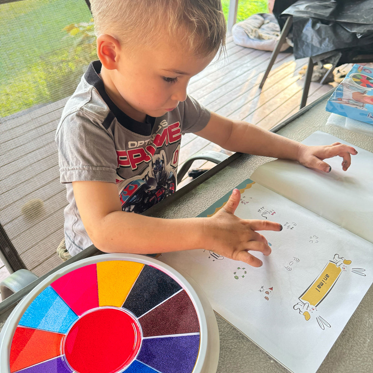 Kit de peinture au doigt KiddoSpace