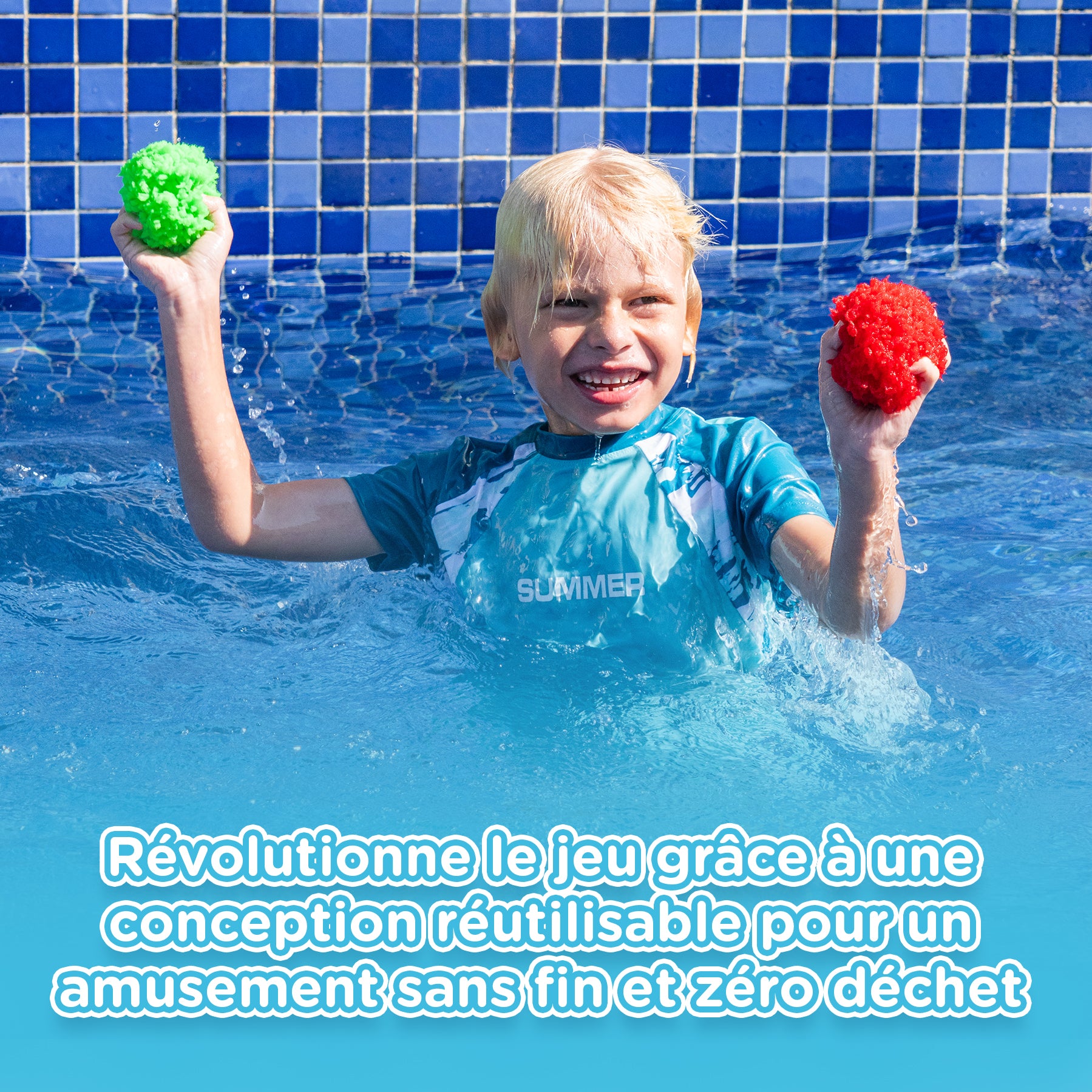 KiddoSpace Balles Éponge Réutilisables (Achetez 10, Recevez 20 Gratuites)